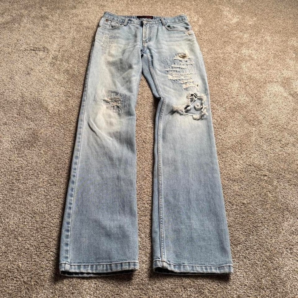 GANY JEANS LIGHT WASH FADED‎ DENIM